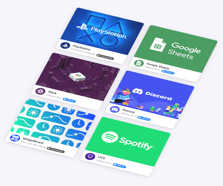 Apps in the Homey App Store